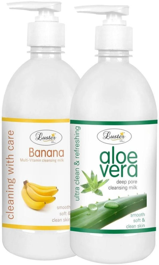 Banana and Aloe vera Cleansing Milk 500 ML  (Pack of 2 )